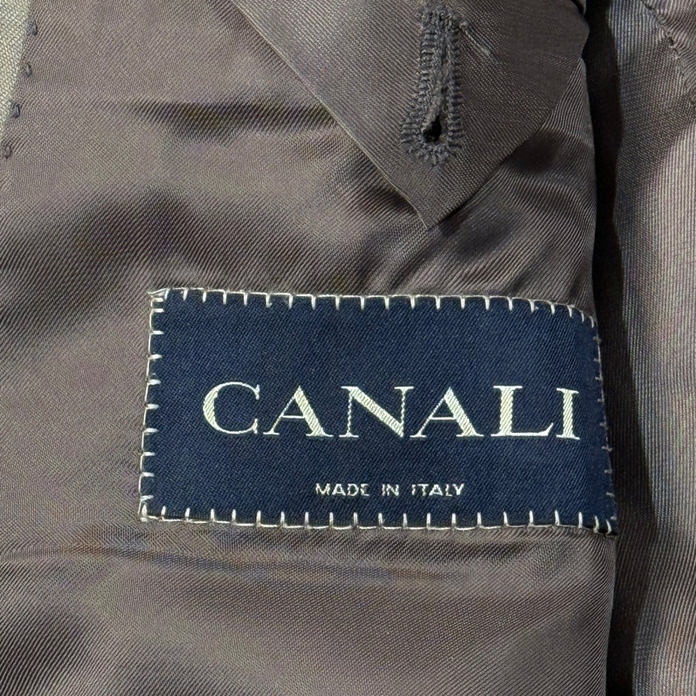 Canali Mens Suit 2 Piece Wool Jacket‎ Pants Italian 60 EU 50 US Brown 36 x 32 - Picture 7 of 16